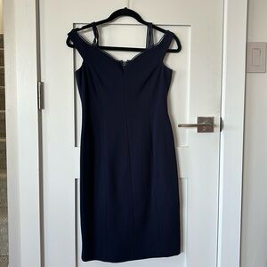 Elie Tahari Sleeveless Shanaya Dress in Navy Blue. Size 2 and new with tags.